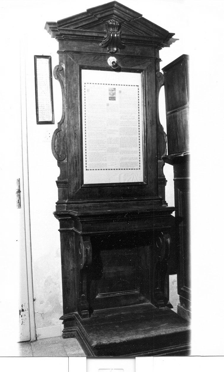 inginocchiatoio, opera isolata - bottega umbra (fine sec. XVIII)