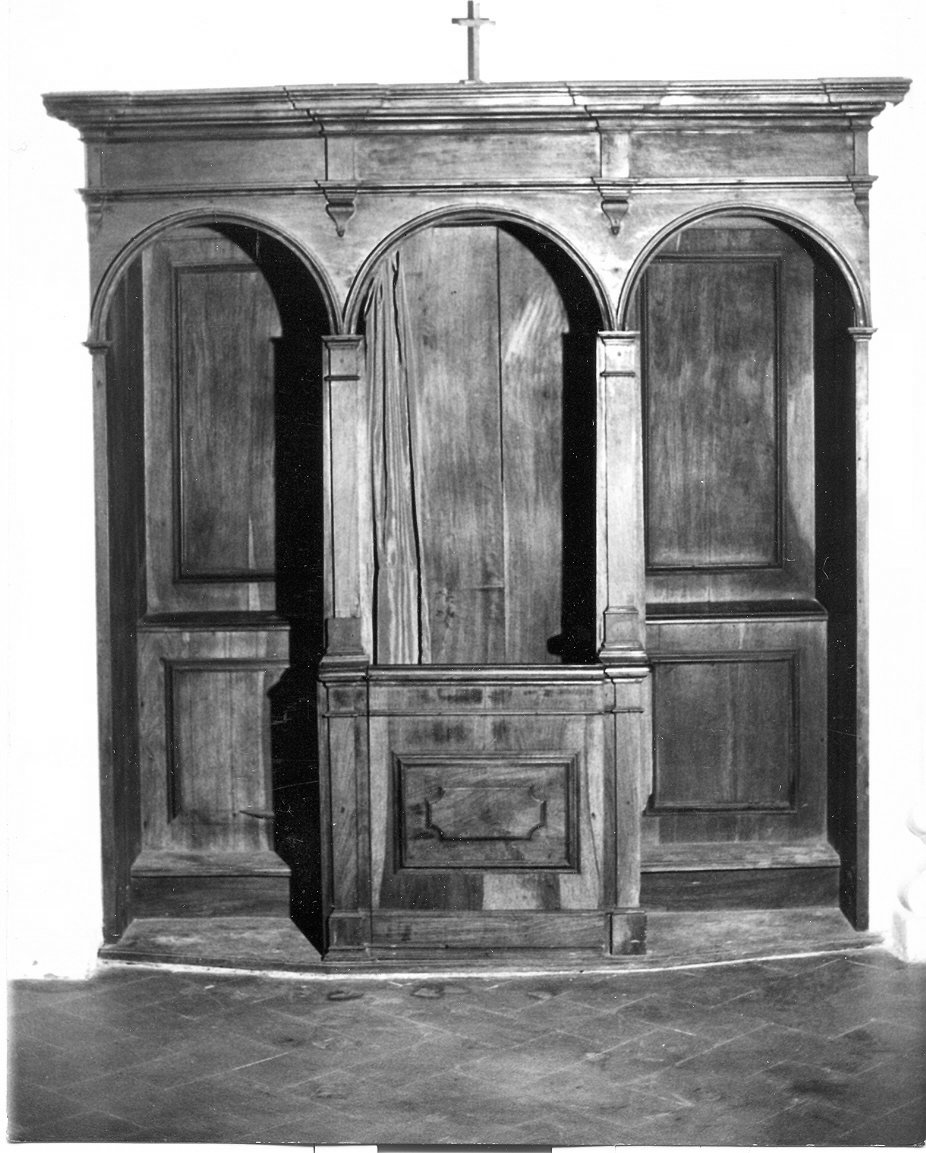 confessionale, opera isolata - bottega Italia centrale (inizio sec. XIX)