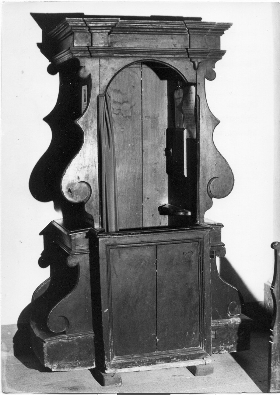 confessionale mobile, opera isolata - bottega umbra (sec. XVIII)