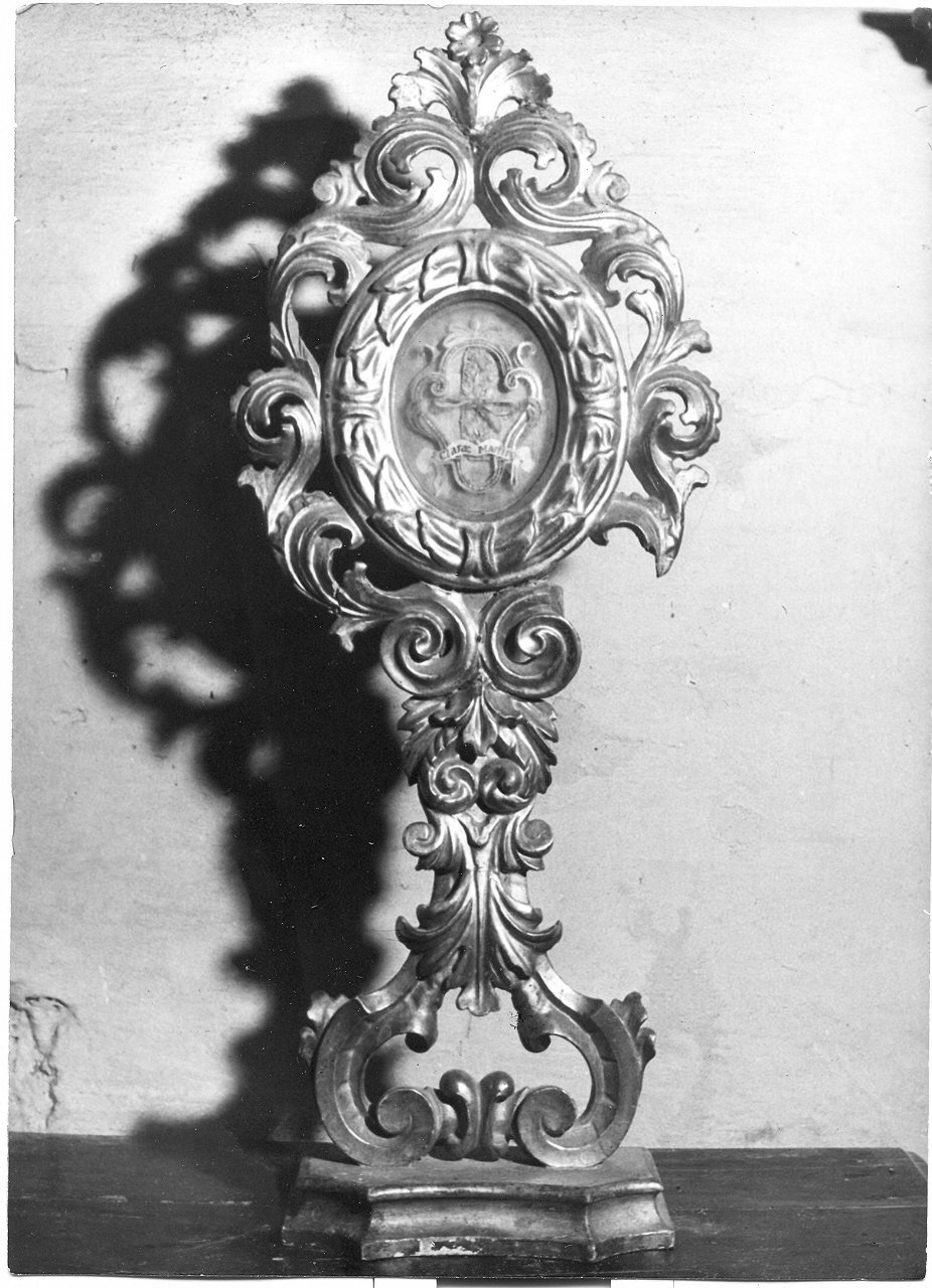 reliquiario - a ostensorio, opera isolata - bottega Italia centrale (sec. XVIII)