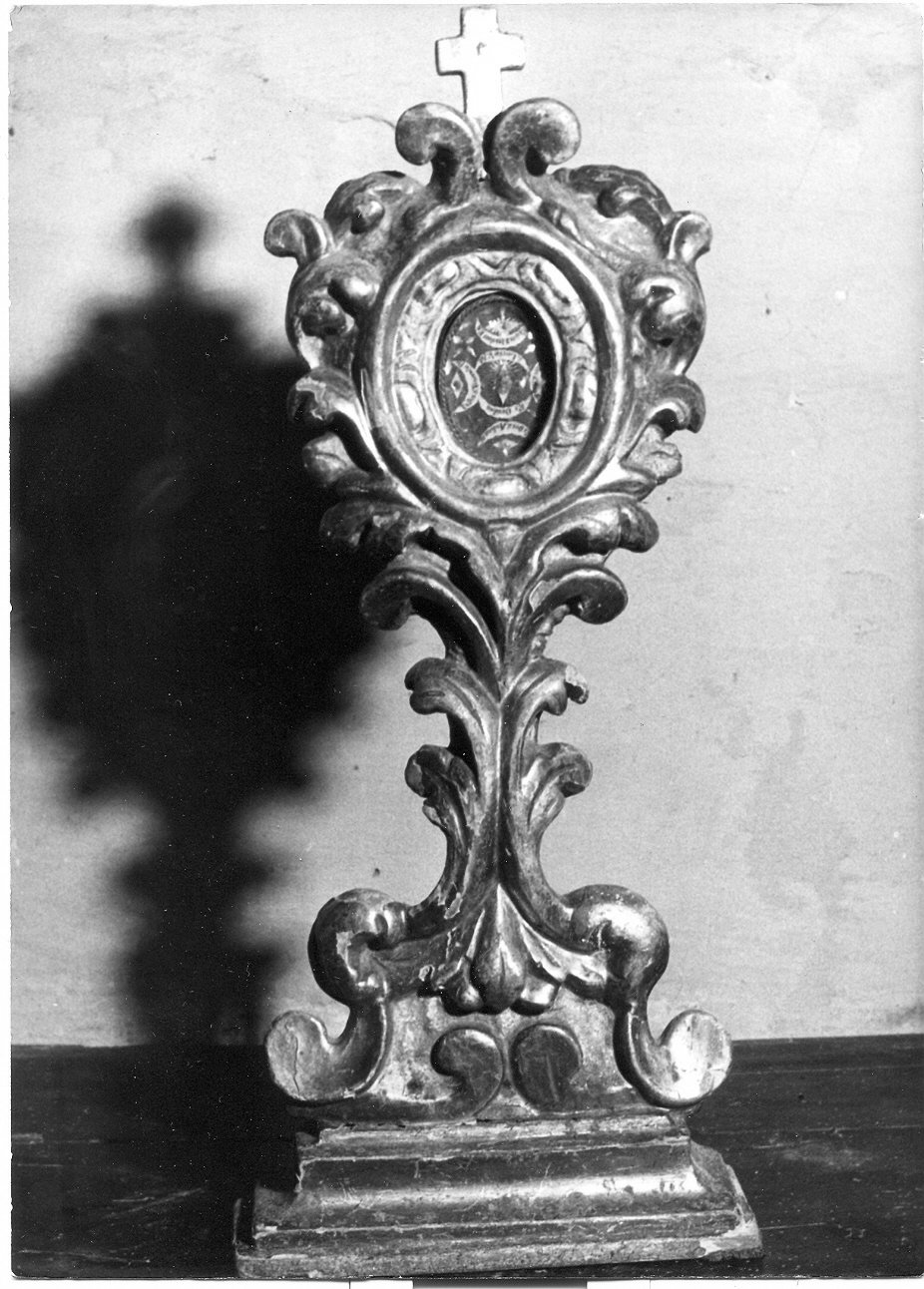 reliquiario - a ostensorio, opera isolata - bottega Italia centrale (sec. XVIII)