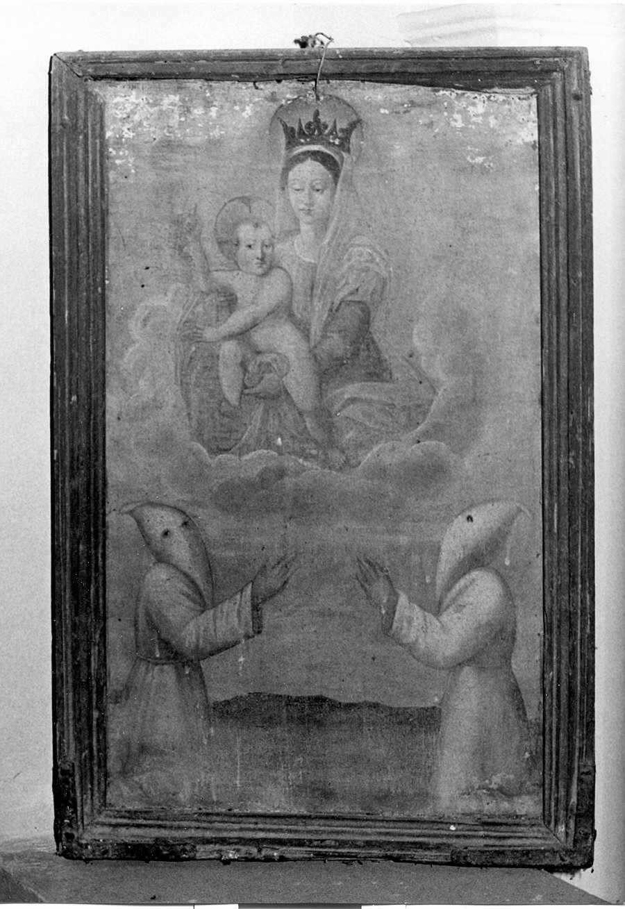 Madonna con Bambino e altri personaggi (stendardo processionale, opera isolata) - ambito umbro (sec. XVI)