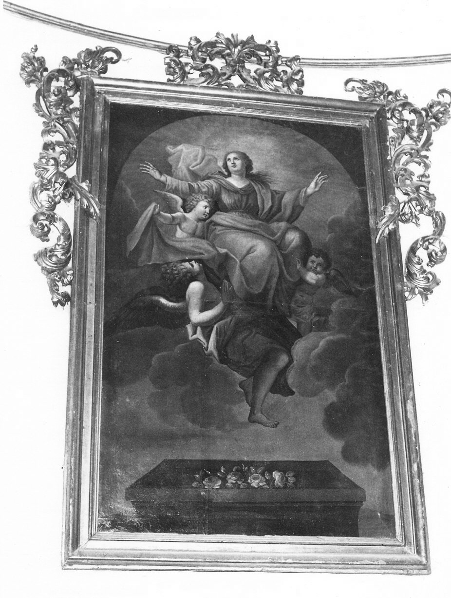 Madonna Assunta con angeli (dipinto, opera isolata) - ambito Italia centrale (sec. XVIII)