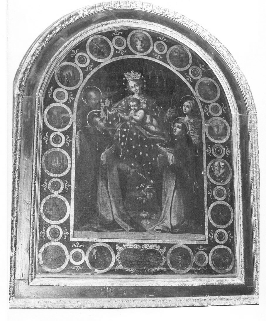 Madonna del Rosario (dipinto, opera isolata) - ambito Italia centrale (sec. XVII)