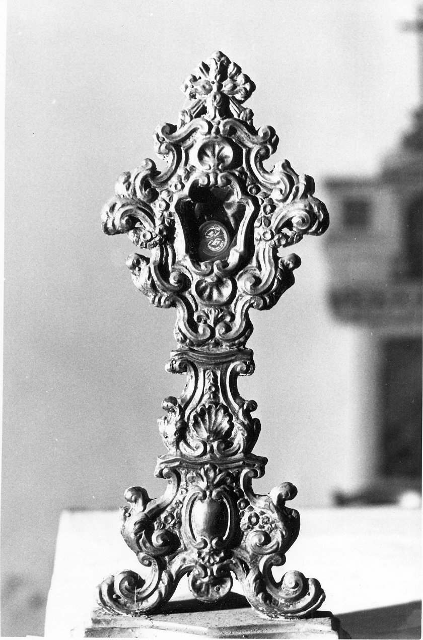 reliquiario - a ostensorio, opera isolata - bottega Italia centrale (sec. XVIII)