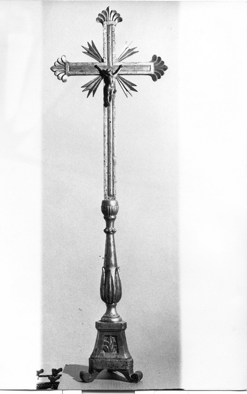 croce d'altare, opera isolata - bottega umbra (sec. XVIII)