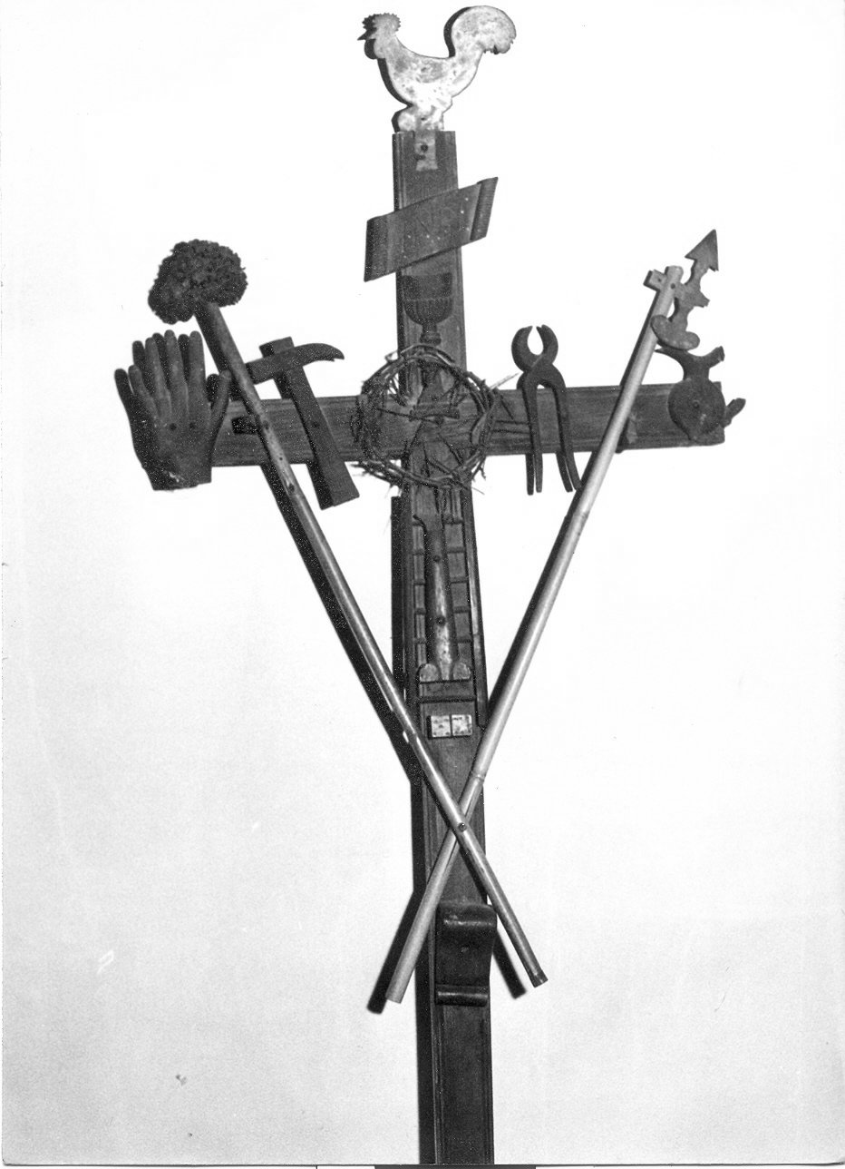 croce processionale, opera isolata - bottega Italia centrale (sec. XIX)