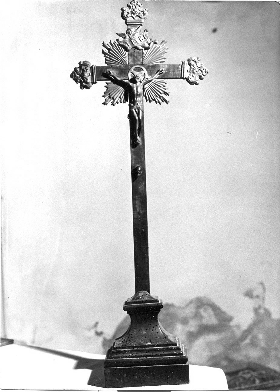 croce d'altare, opera isolata - bottega umbra (sec. XVIII)