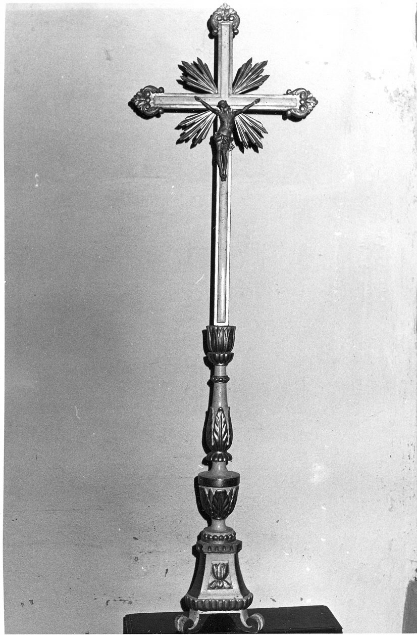 croce d'altare, opera isolata - bottega Italia centrale (fine sec. XVIII)