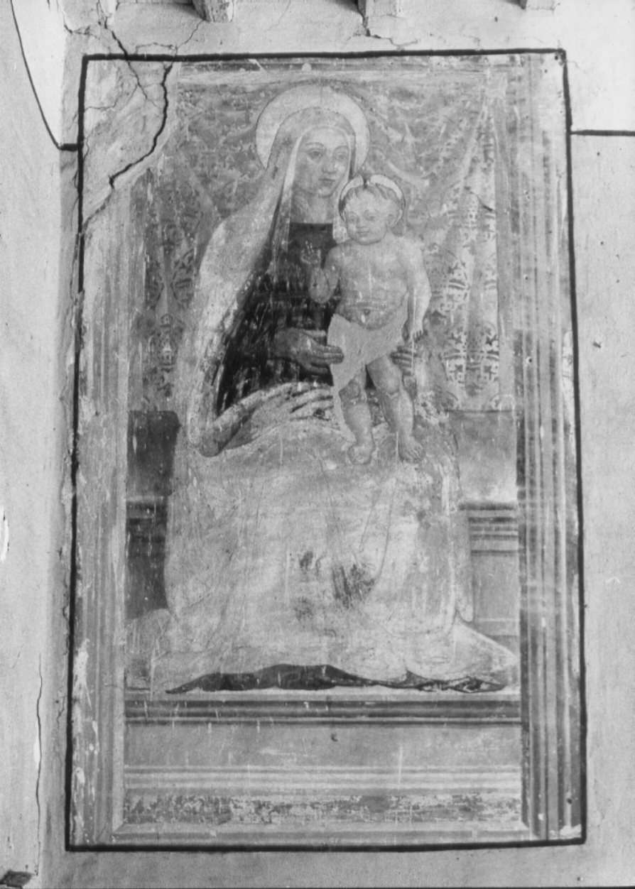 Madonna con Bambino (dipinto, complesso decorativo) - bottega umbra (prima metà sec. XVI)