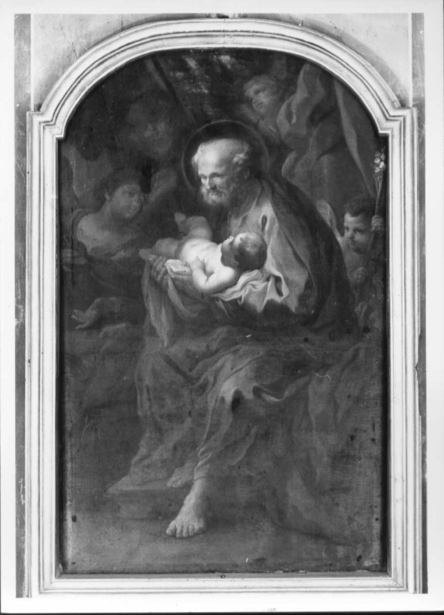 San Giuseppe e Gesù Bambino (dipinto, opera isolata) di Conca Sebastiano (attribuito) (prima metà sec. XVIII)
