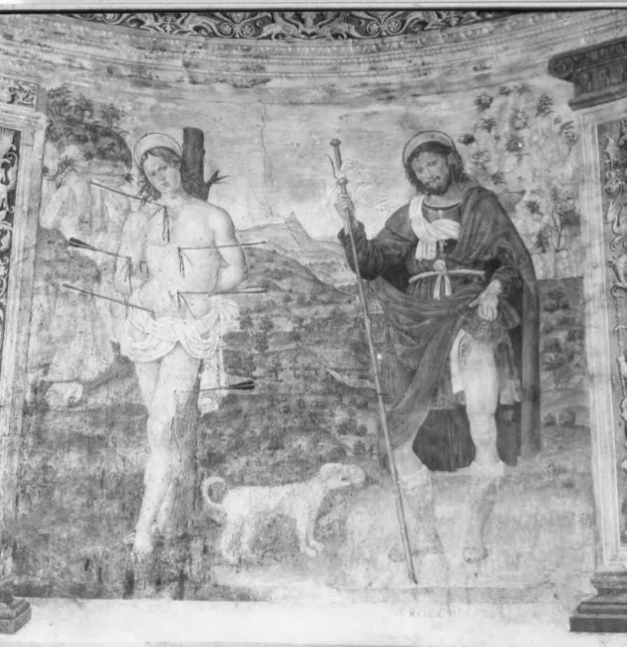 Santi (dipinto, complesso decorativo) di Giovanni di Pietro detto Spagna (attribuito) (sec. XVI)