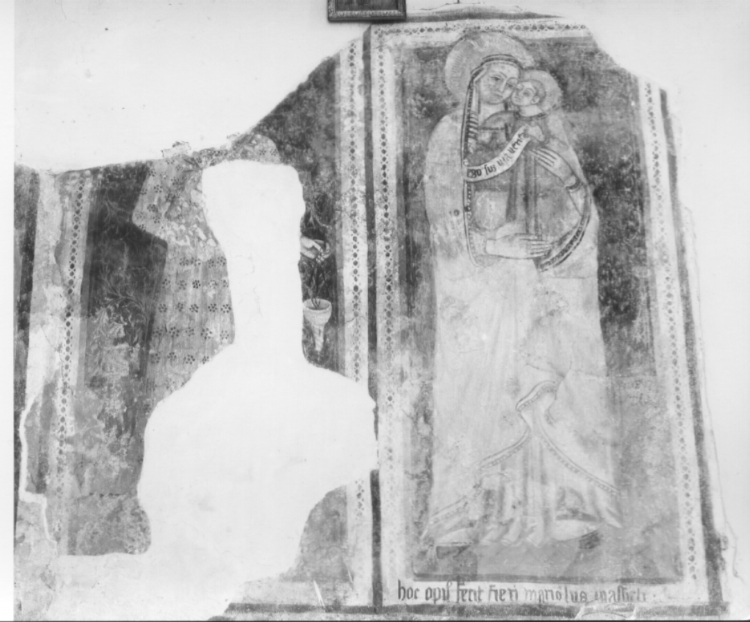 Santa (dipinto, complesso decorativo) - ambito umbro (sec. XIV)