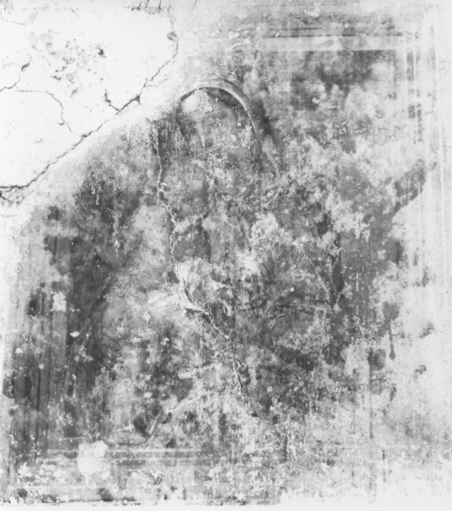 Madonna con Bambino (dipinto, frammento) - ambito Italia centro-meridionale (sec. XVI)