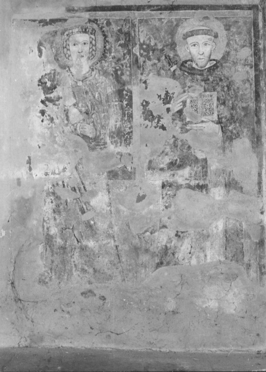 Santi (dipinto, complesso decorativo) - ambito umbro-laziale (prima metà sec. XV)