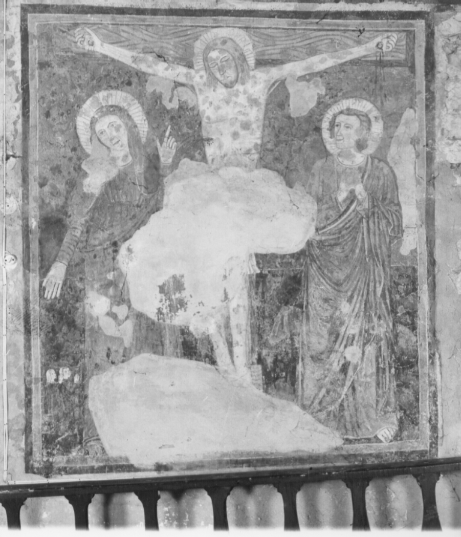 crocifissione (dipinto, complesso decorativo) - ambito umbro-laziale (prima metà sec. XV)