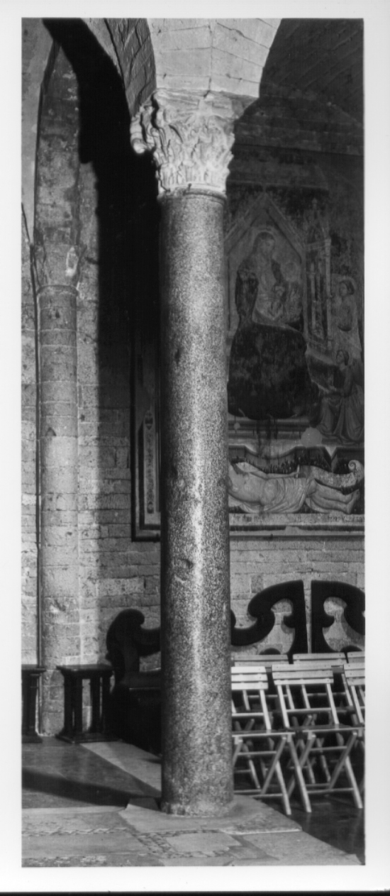 colonna, elemento d'insieme - bottega Italia centrale (secc. VIII/ IX)