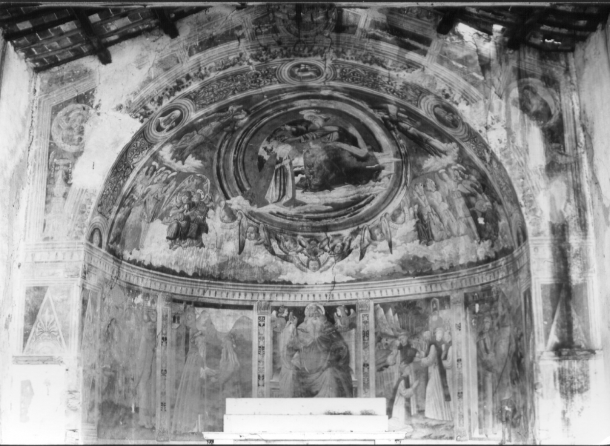 incoronazione di Maria Vergine (dipinto, complesso decorativo) - ambito umbro-laziale (seconda metà sec. XV)