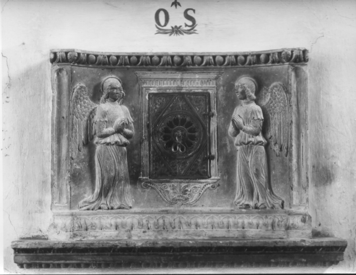 tabernacolo murale, opera isolata - bottega Italia centrale (inizio sec. XVI)