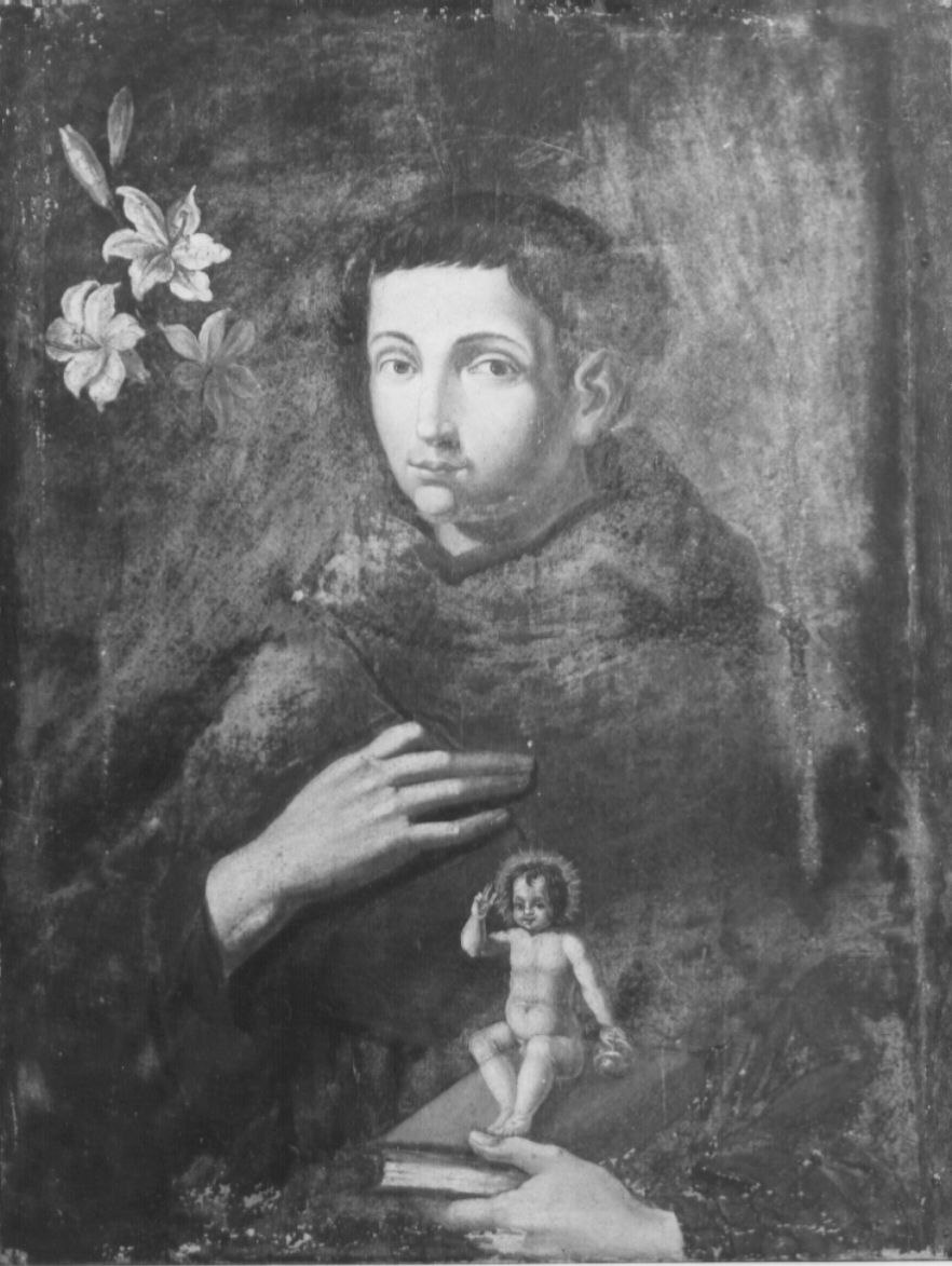 Sant'Antonio da Padova (dipinto, opera isolata) - ambito Italia centrale (sec. XVII)