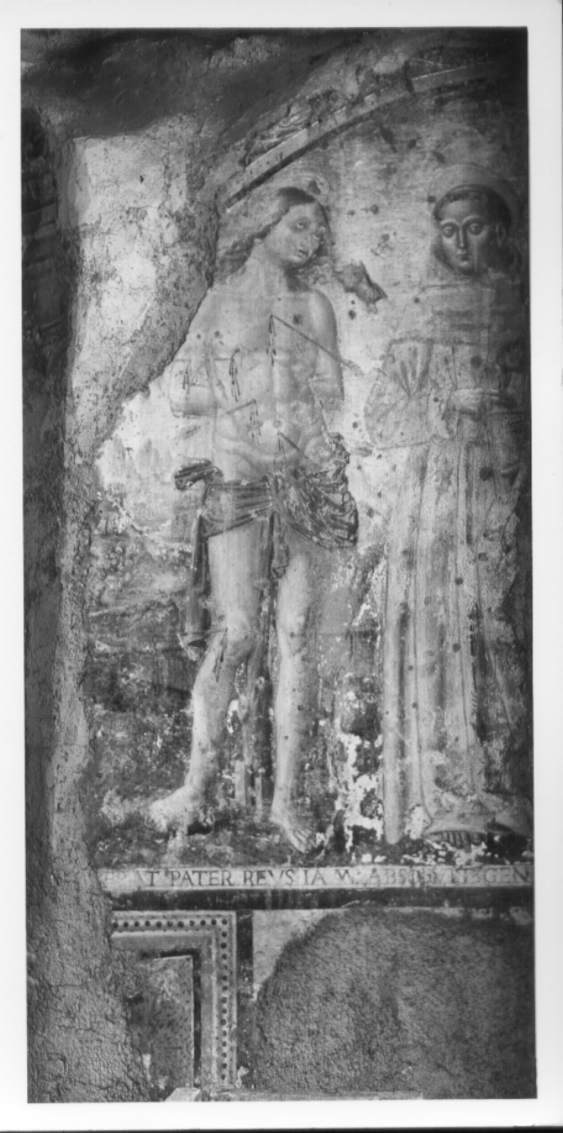 San Sebastiano e Sant'Antonio da Padova (dipinto, ciclo) - ambito umbro (prima metà sec. XVI)