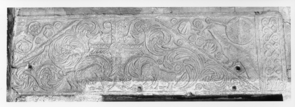 elementi decorativi (rilievo, frammento) - bottega Italia centrale (sec. VIII)
