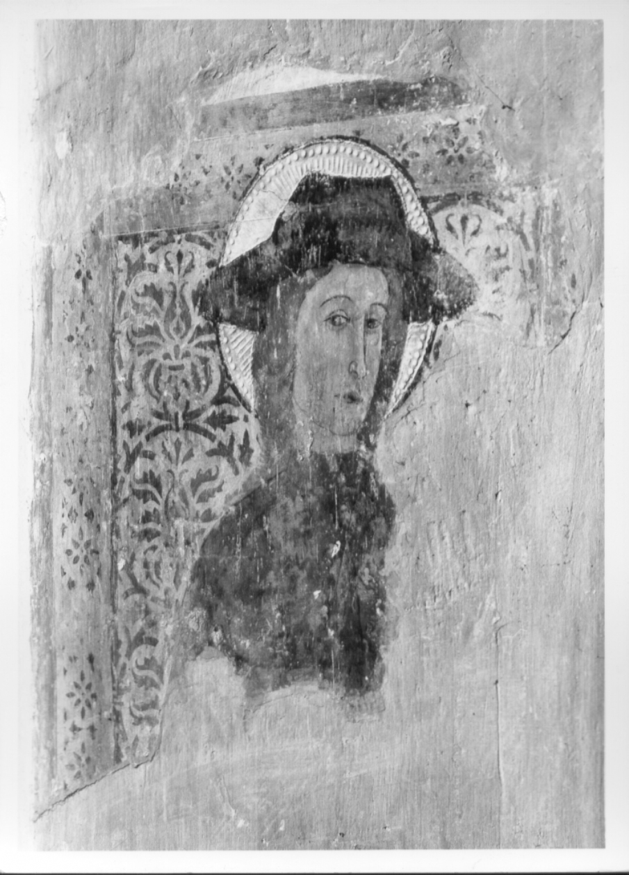 Santo (dipinto, frammento) - ambito umbro-laziale (metà sec. XV)