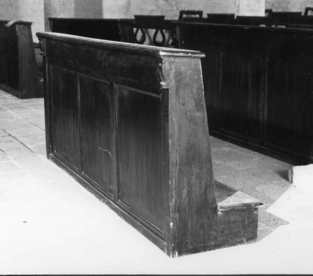 banco da chiesa, serie - bottega Italia centrale (fine sec. XIX)