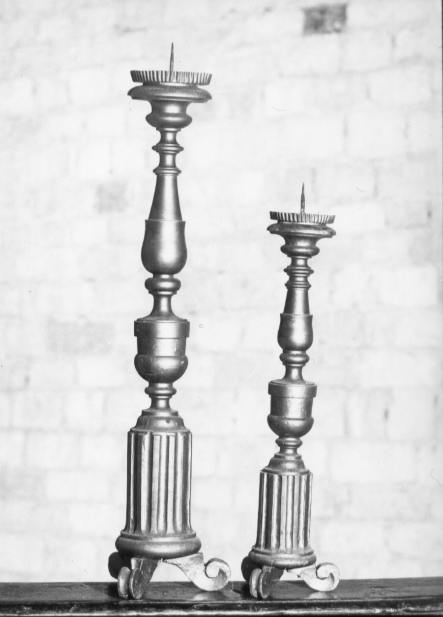 candeliere, serie - bottega Italia centrale (sec. XIX)