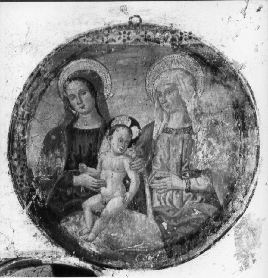 Madonna con Bambino e Sant'Anna (dipinto, opera isolata) - ambito umbro-laziale (prima metà sec. XVI)