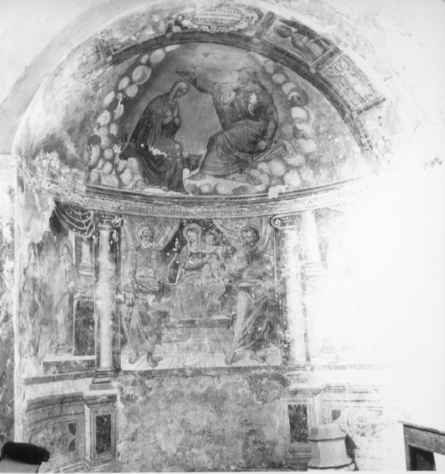 incoronazione di Maria Vergine (dipinto, complesso decorativo) - ambito Italia centrale (prima metà sec. XVI)