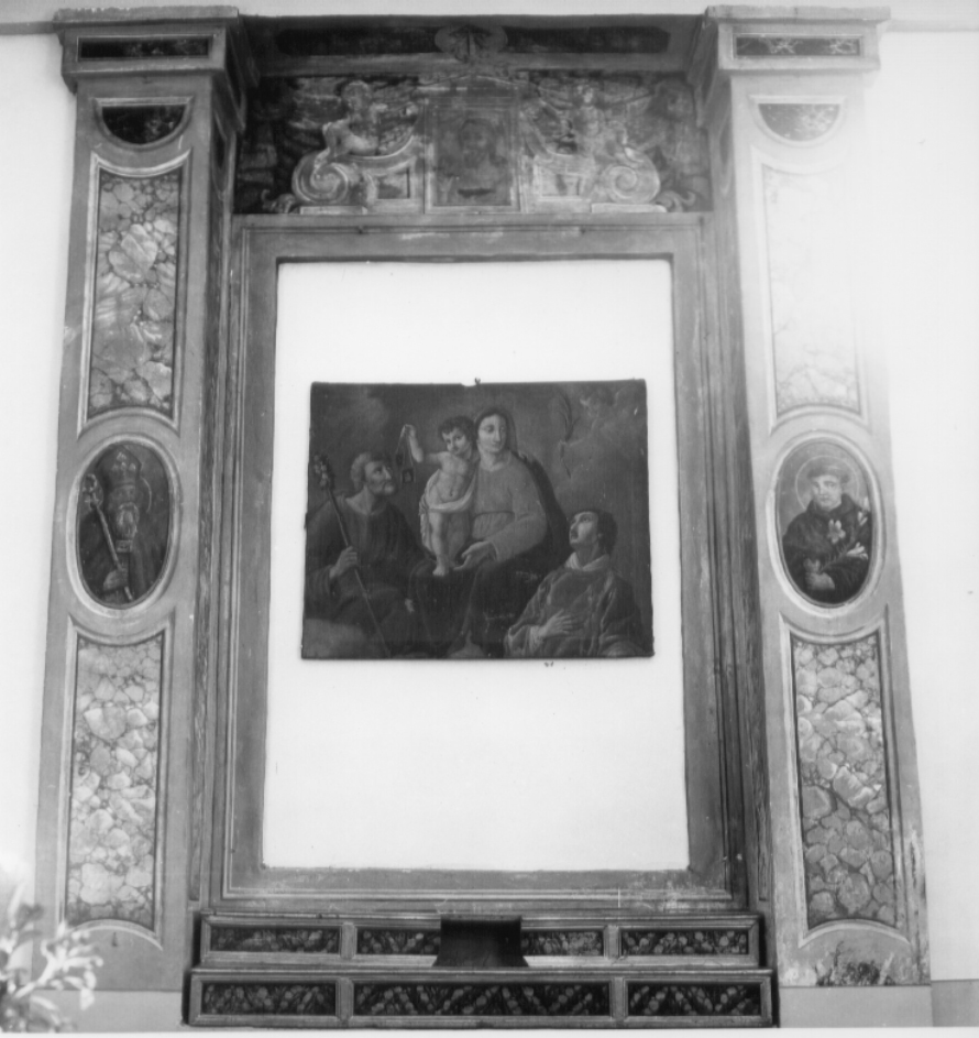 Gesù e santi martiri (mostra d'altare, elemento d'insieme) - bottega Italia centrale, ambito Italia centrale (metà sec. XVII)