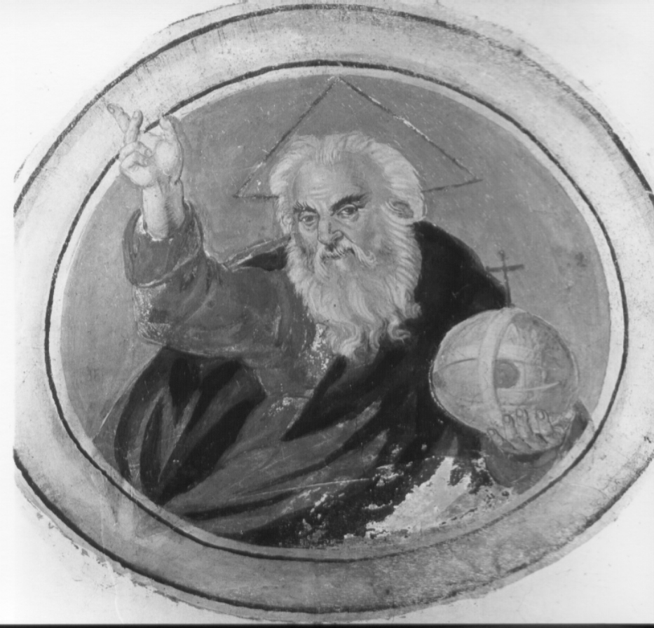 Dio Padre benedicente (dipinto, complesso decorativo) - ambito Italia centrale (metà sec. XVII)