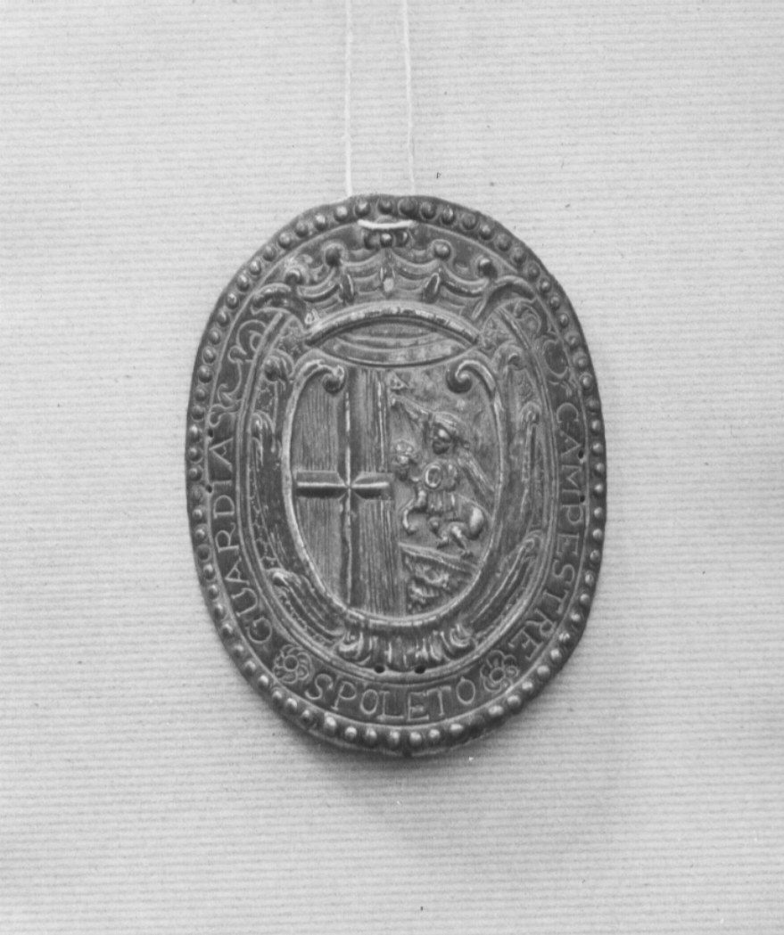 stemma comunale (sigillo, opera isolata) - bottega umbra (sec. XIX)