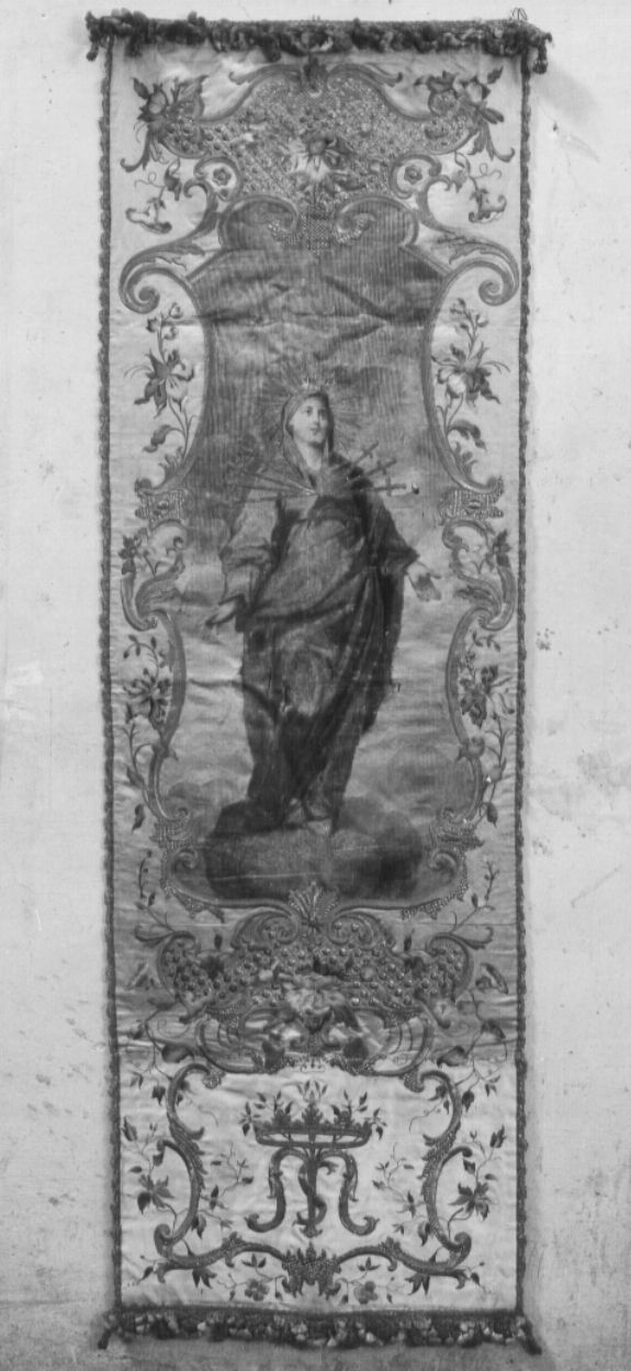 Madonna Addolorata (stendardo processionale, opera isolata) - bottega Italia centrale (prima metà sec. XX)