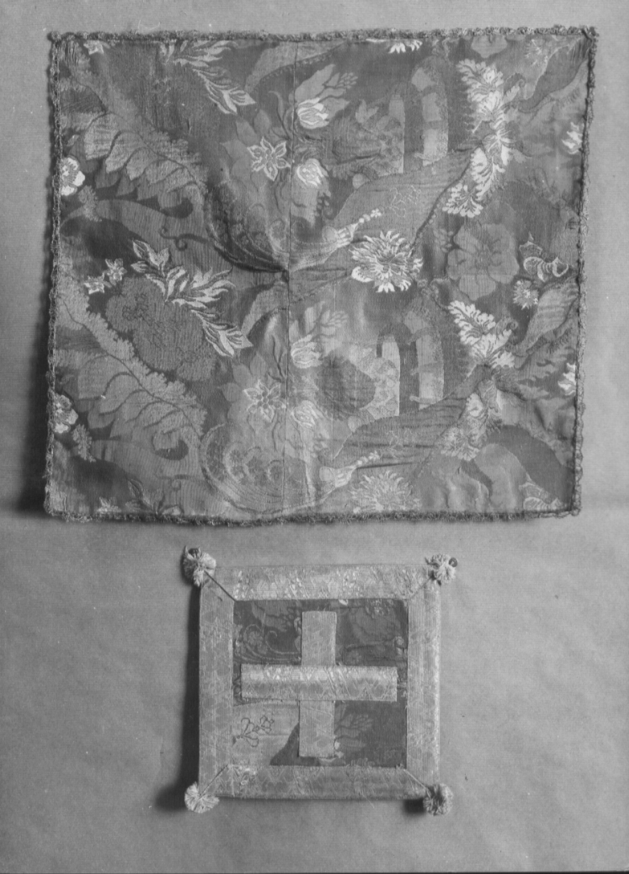 borsa per elemosine, elemento d'insieme - manifattura Italia centrale (sec. XIX)