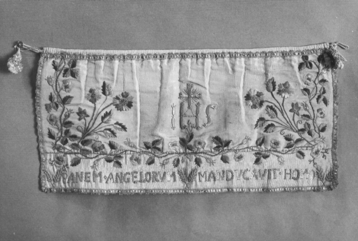 sacchetto per calice, elemento d'insieme - manifattura Italia centrale (sec. XIX)