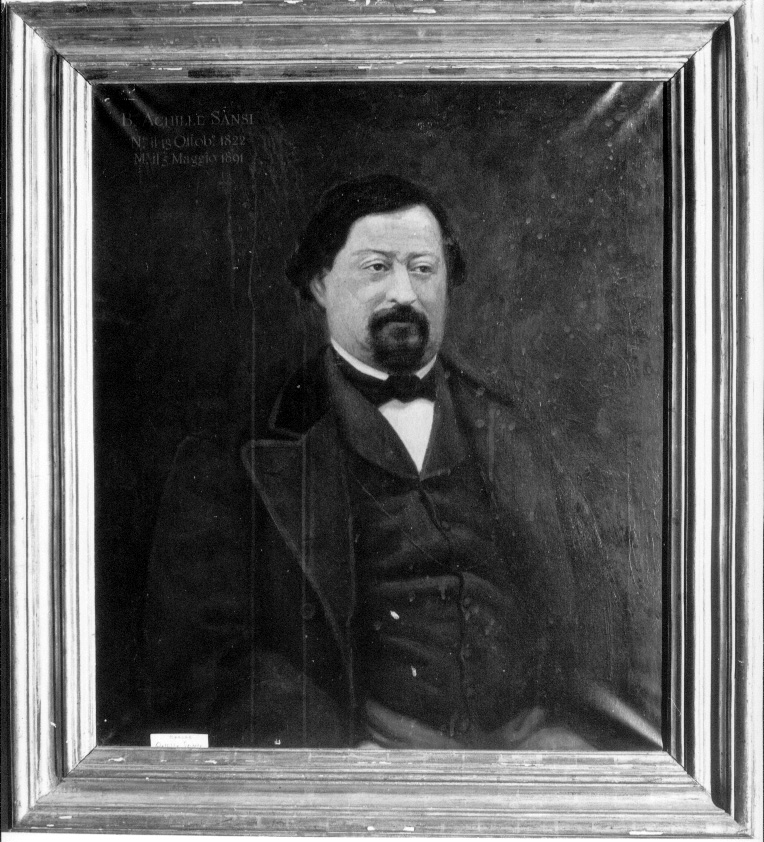 ritratto d'uomo (dipinto, opera isolata) di Moscatelli Giuseppe (sec. XIX)