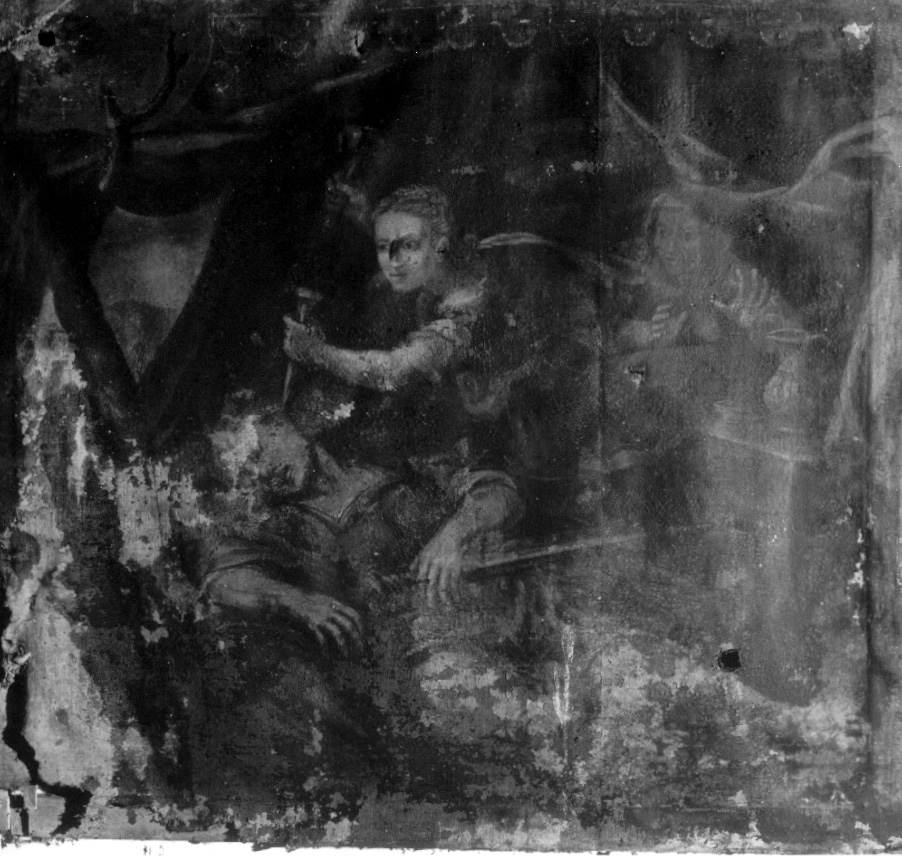 Giaele uccide Sisara (dipinto, opera isolata) - ambito umbro-laziale (seconda metà sec. XVII)