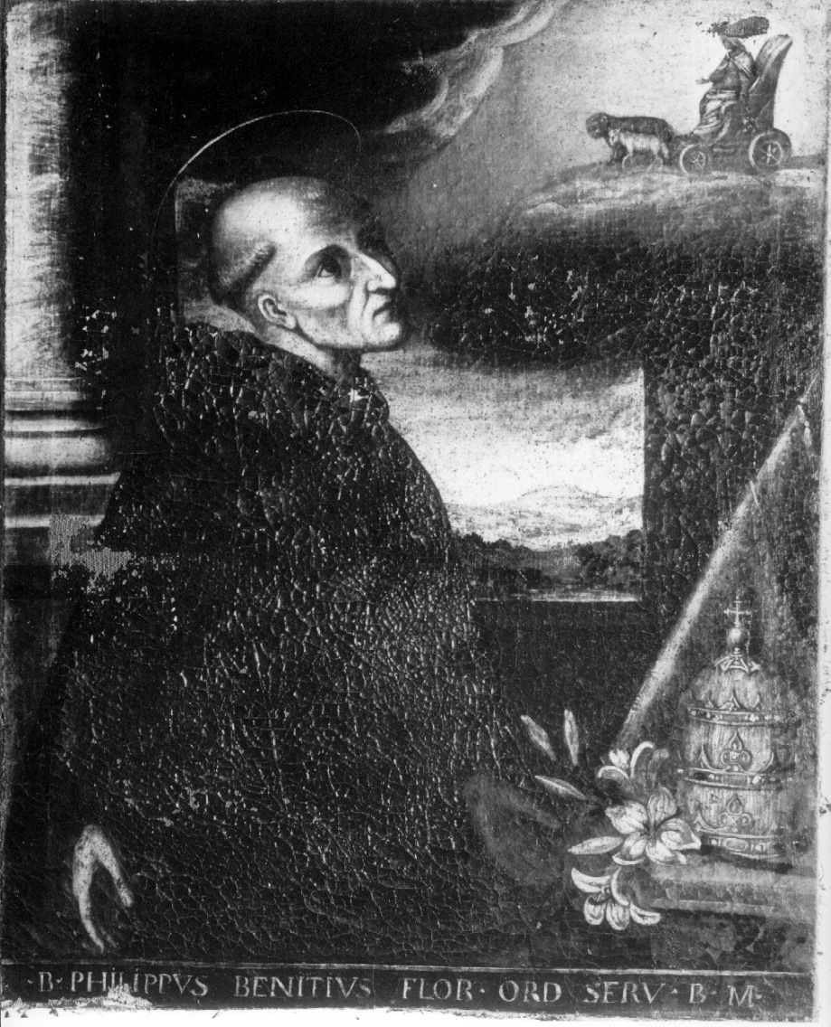 estasi di San Filippo Benizi (dipinto, opera isolata) - ambito umbro-laziale (seconda metà sec. XVII)