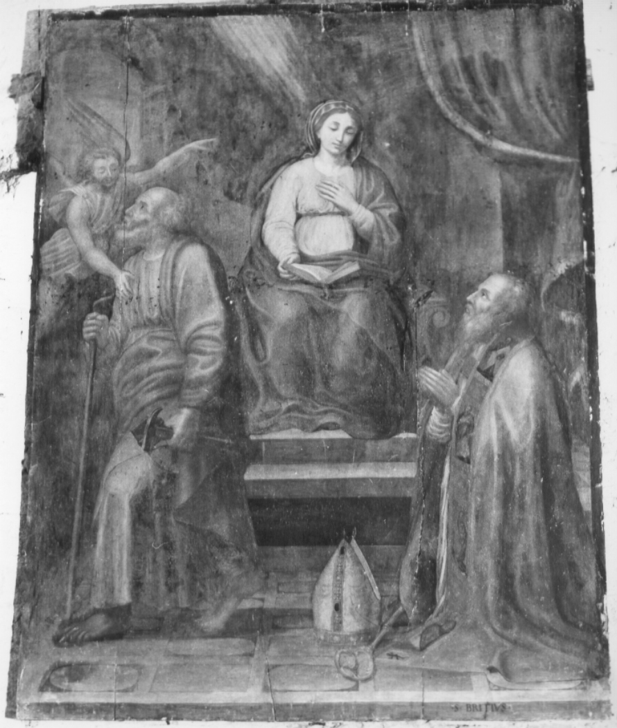 Madonna in trono e Santi (dipinto, opera isolata) - ambito umbro-laziale (prima metà sec. XVI)