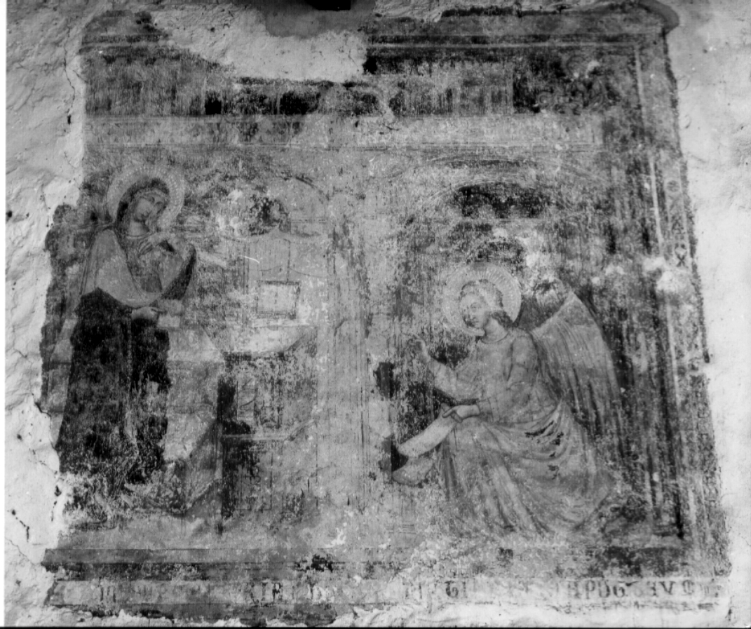 Annunciazione (dipinto, complesso decorativo) - ambito umbro-laziale (metà sec. XIV)