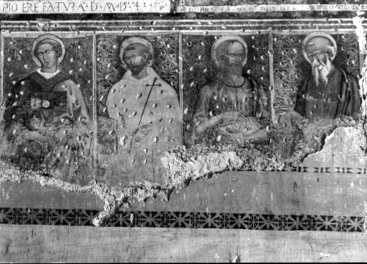 Santi (dipinto, complesso decorativo) - ambito umbro-laziale (inizio sec. XVI)