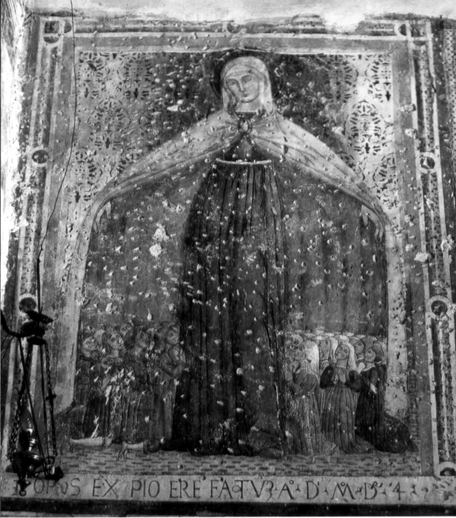 Madonna della Misericordia (dipinto, complesso decorativo) - ambito umbro-laziale (sec. XVI)