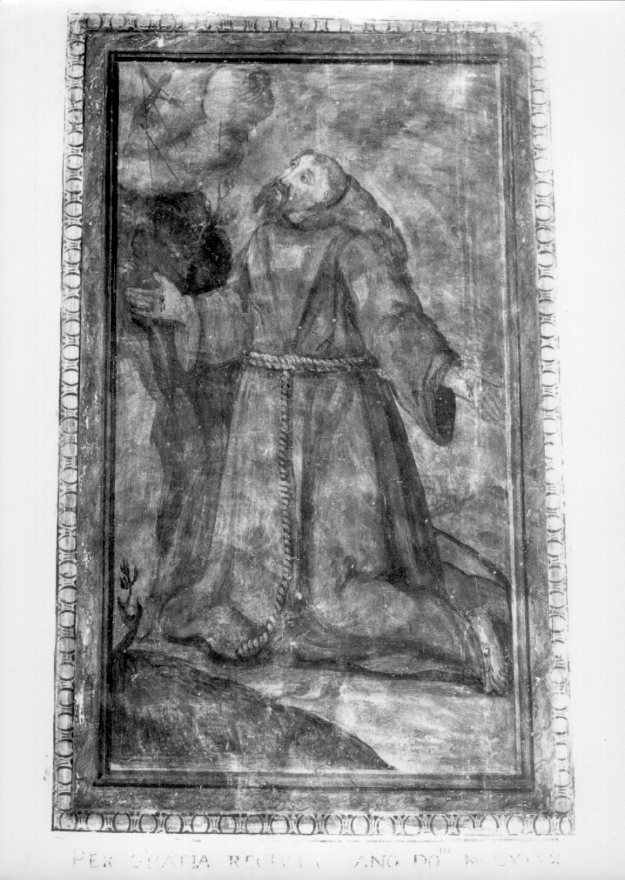 estasi di San Francesco d'Assisi (ex voto, complesso decorativo) - ambito umbro (sec. XVII)