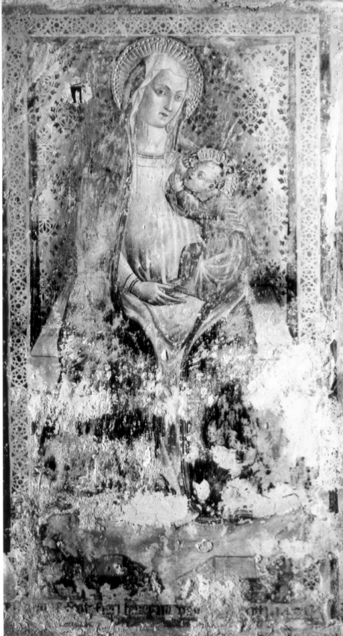 Madonna del Latte (dipinto, complesso decorativo) - ambito umbro-laziale (sec. XV)