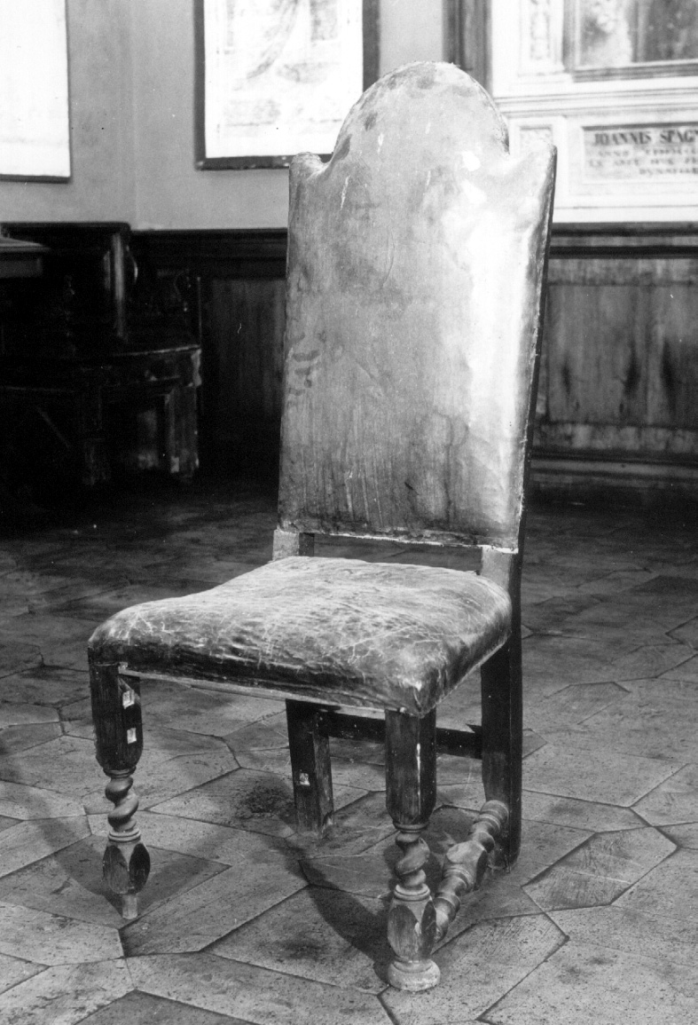 poltrona, opera isolata - bottega Italia centrale (sec. XVII)