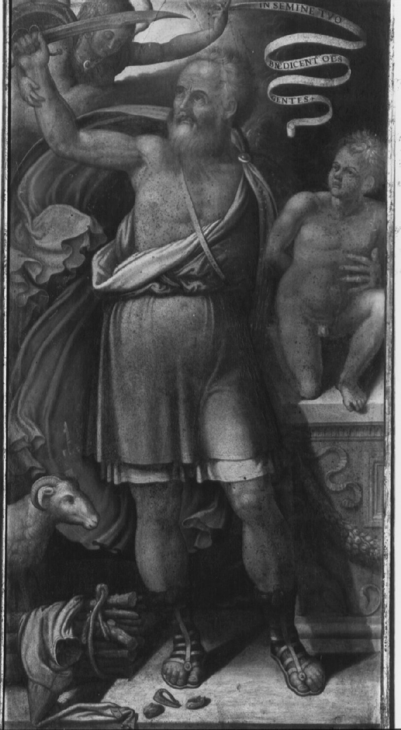 sacrificio di Isacco (dipinto, insieme) di Nardini Francesco detto Santagnolo (attribuito) (metà sec. XVI)