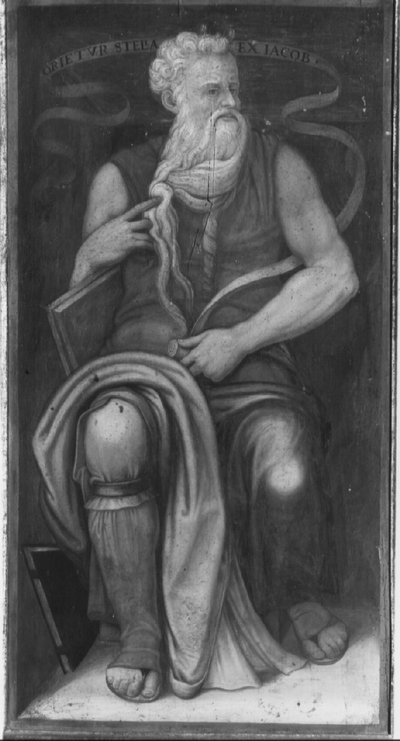 profeta (dipinto, insieme) di Nardini Francesco detto Santagnolo (attribuito) (metà sec. XVI)