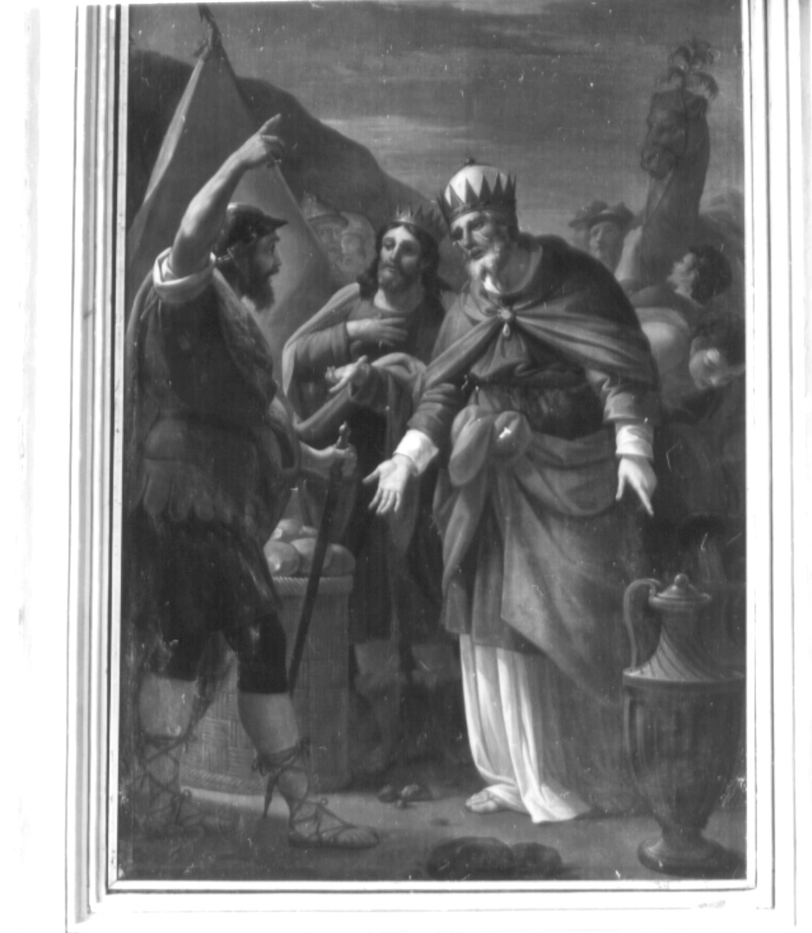 sacrificio di Melchisedek (dipinto, opera isolata) di Labruzzi Pietro (attribuito) (sec. XVIII)